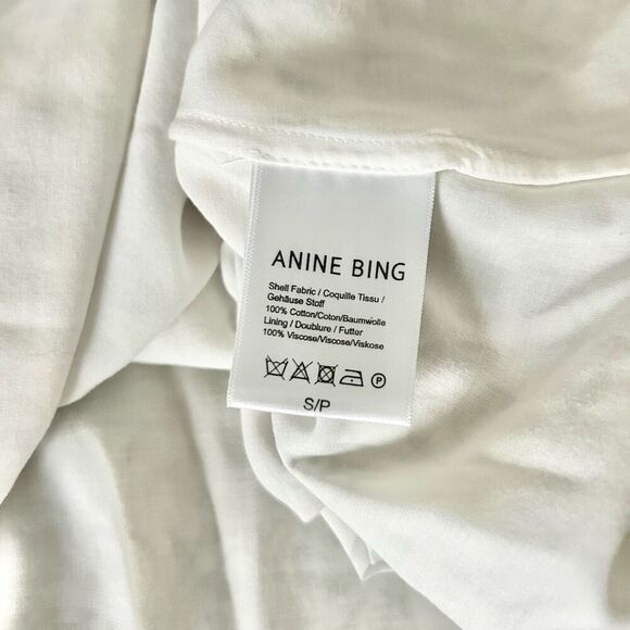 Anine Bing Floral Cotton Mini Keyhole Back Dress Size Small airy flowy - Picture 6 of 7